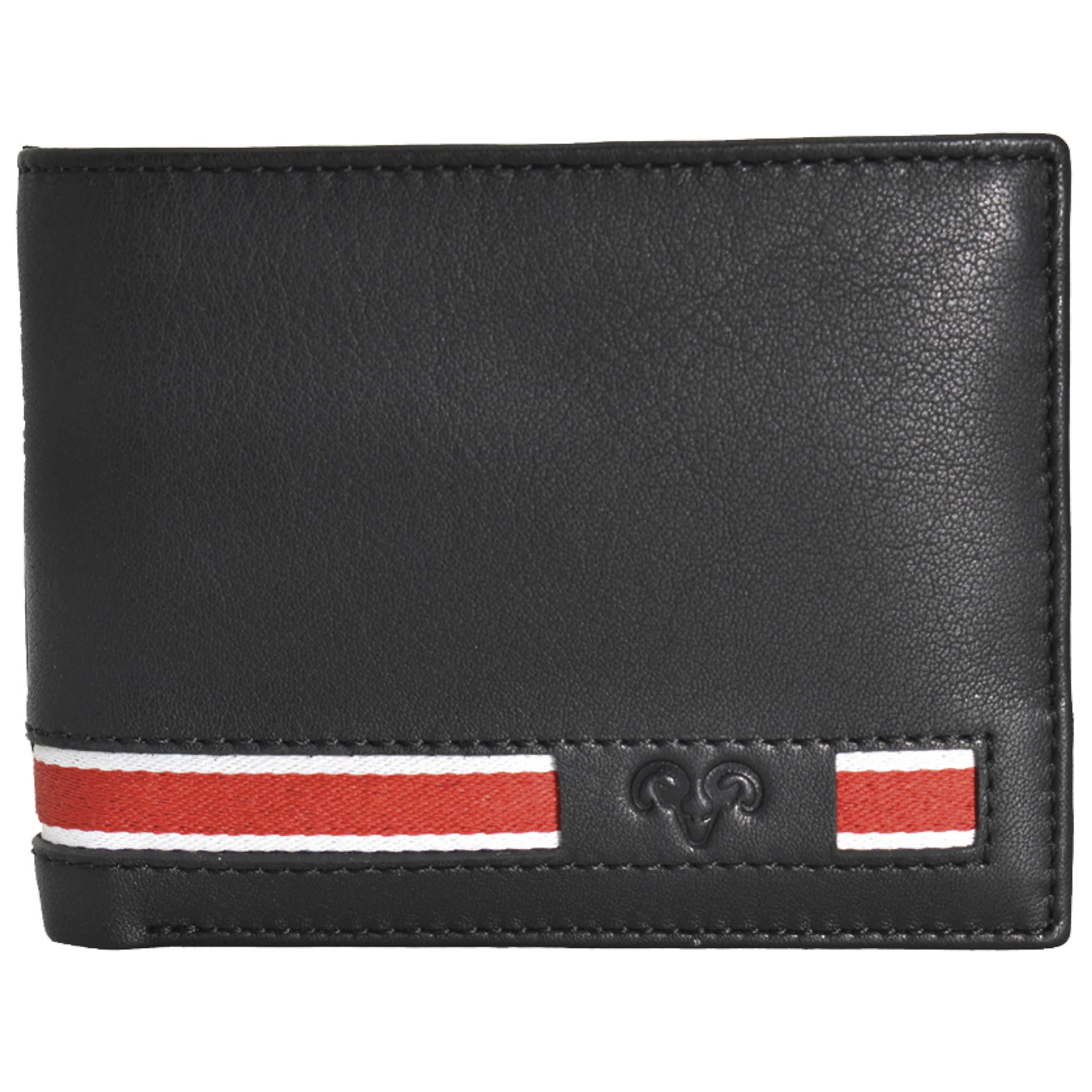 Jack Abrahams Goat Nappa Leather Bi-Fold Minimalist Wallet Black