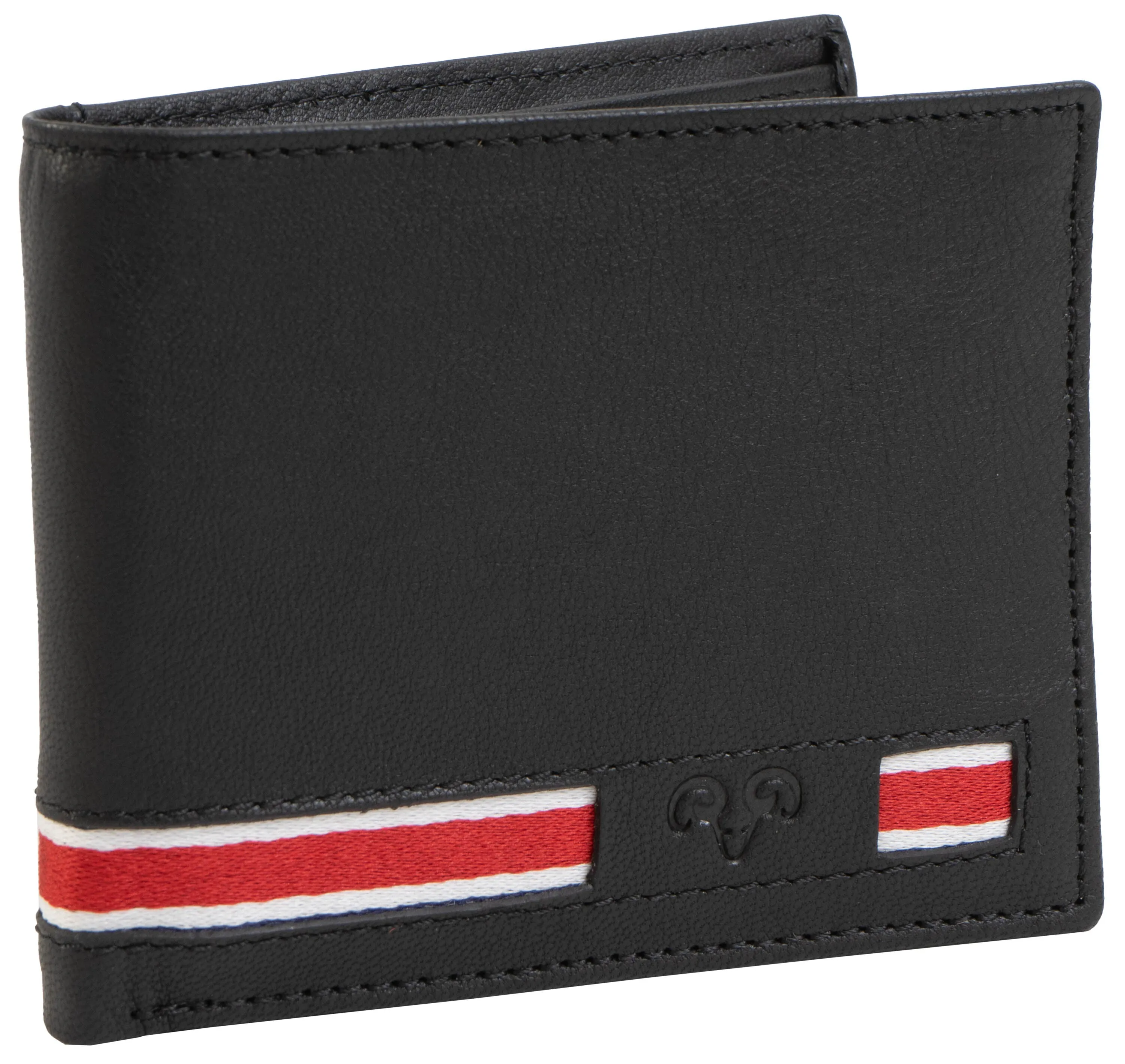 Jack Abrahams Goat Nappa Leather Bi-Fold Minimalist Wallet Black