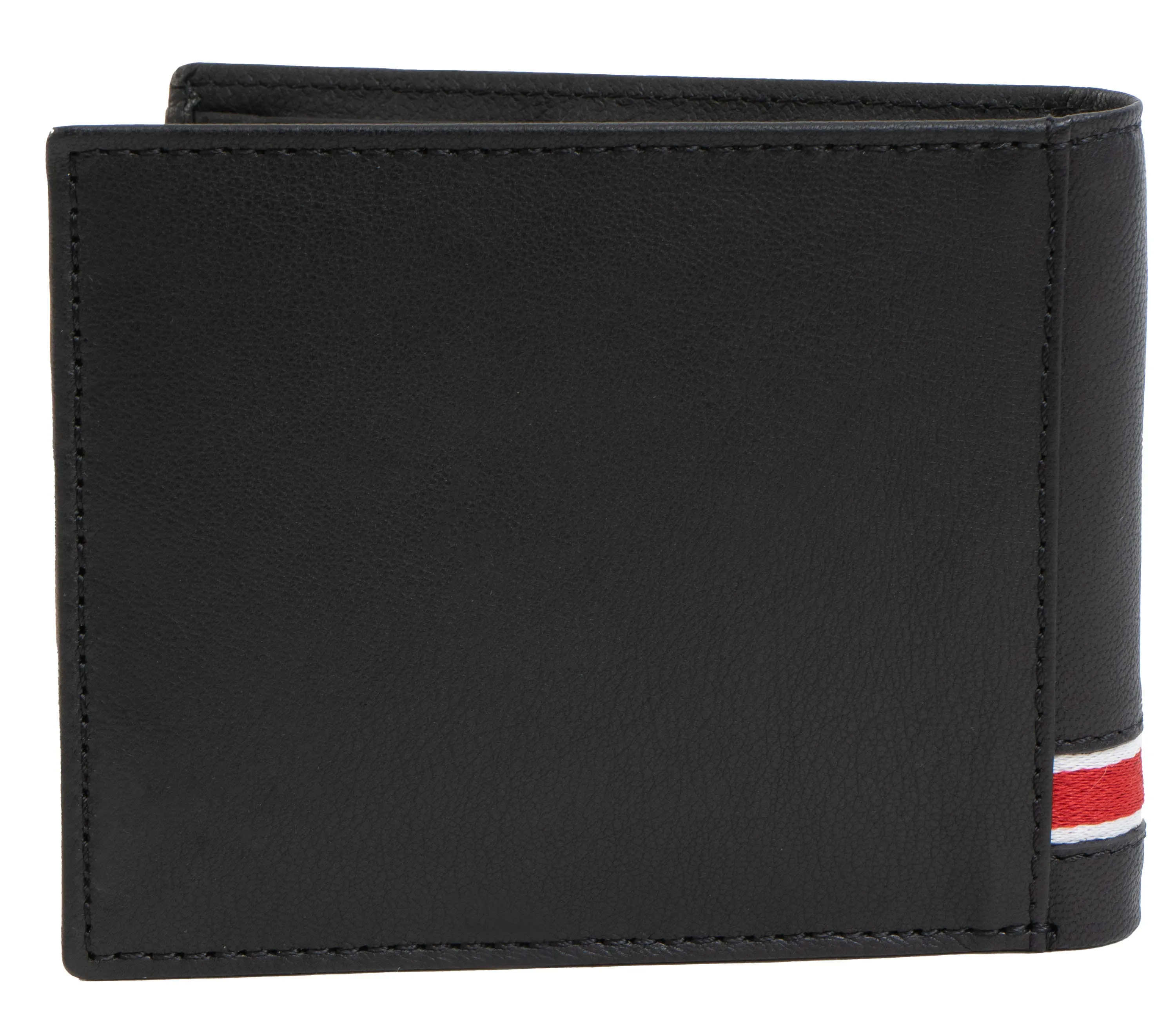 Jack Abrahams Goat Nappa Leather Bi-Fold Minimalist Wallet Black