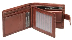 Johnny Black Bavaria 10CC Bi-fold Leather Wallet - RFID | Brown