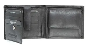 Johnny Black Chicago 8CC Leather Wallet - RFID | Black