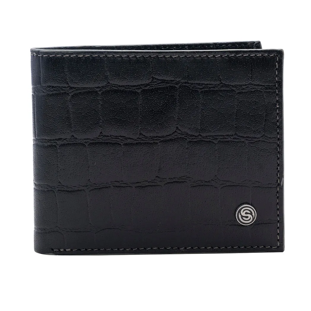 Kenton Leather Bifold Wallet - Black