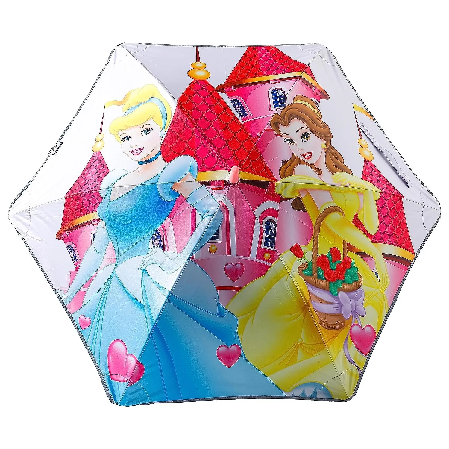 Kuber Industries Disney Princess Print Umbrella For Kids|Automatic Umbrella For Rain (Multi)