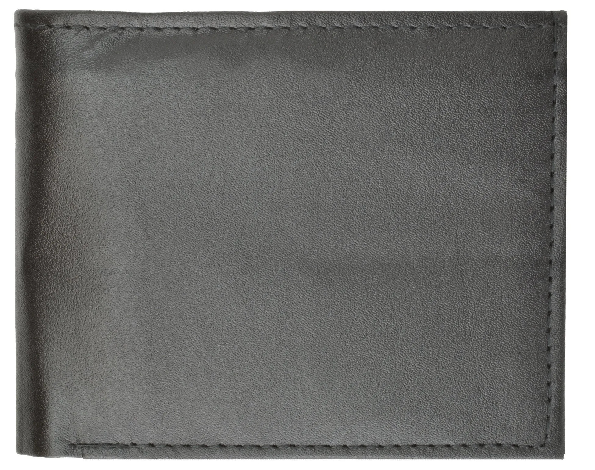 Leather Bi-Fold Wallet -Burgundy