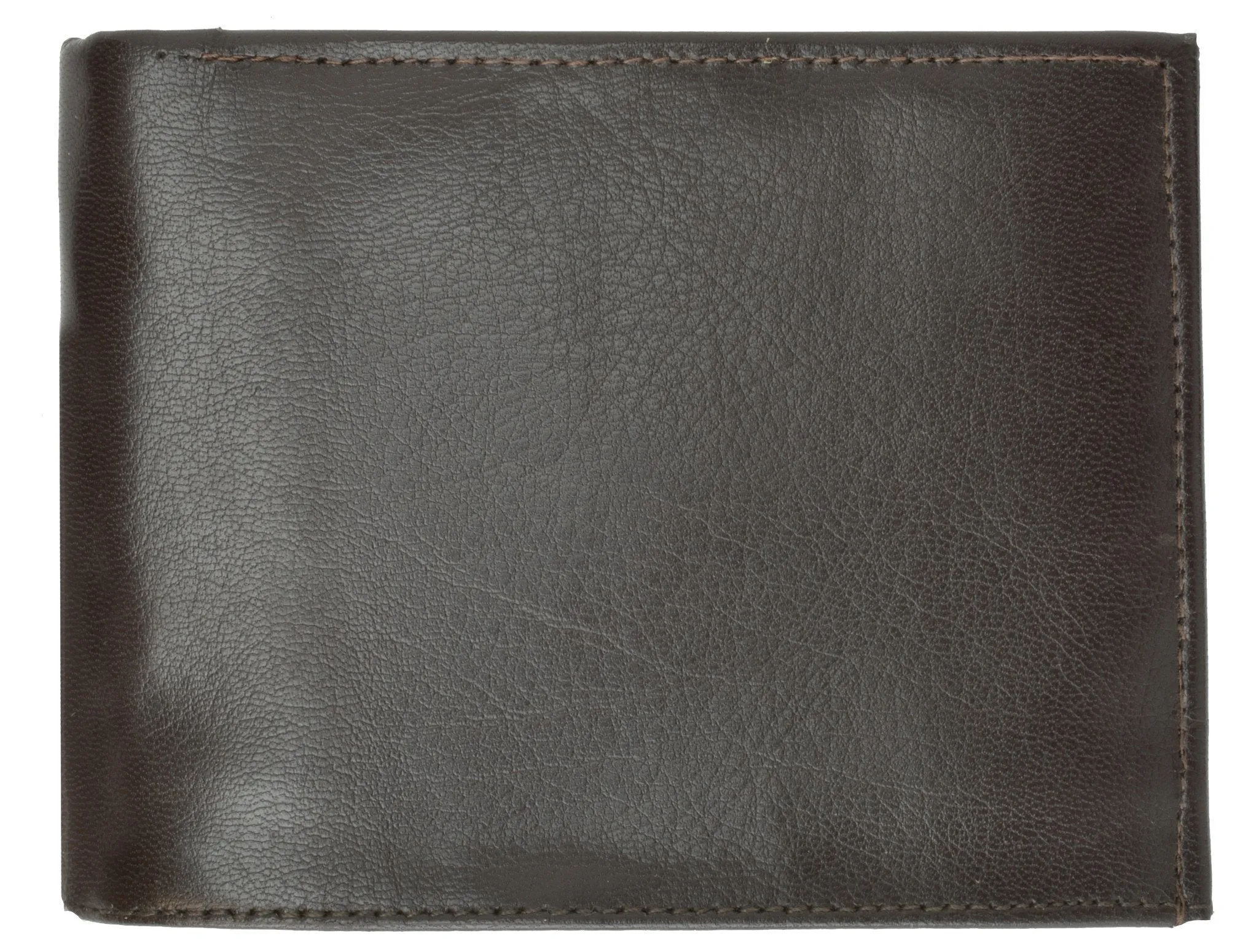 Leather Bi-Fold Wallet -Burgundy