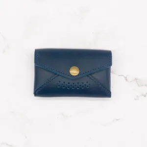 Leather Business Card Case with Snap