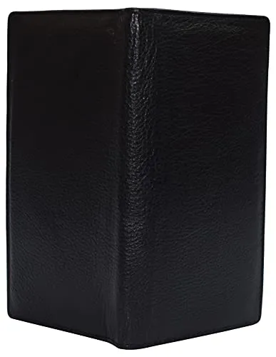 Leather Checkbook Cover for Men Women RFID Blocking by Marshal