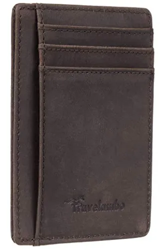 Leather Slim RFID Blocking Wallet