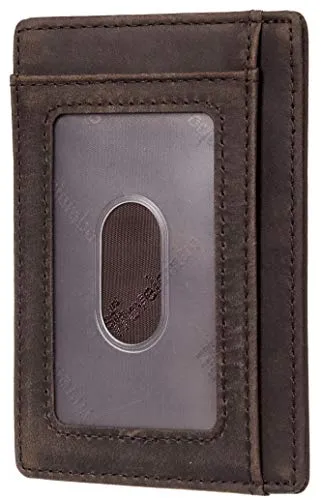 Leather Slim RFID Blocking Wallet