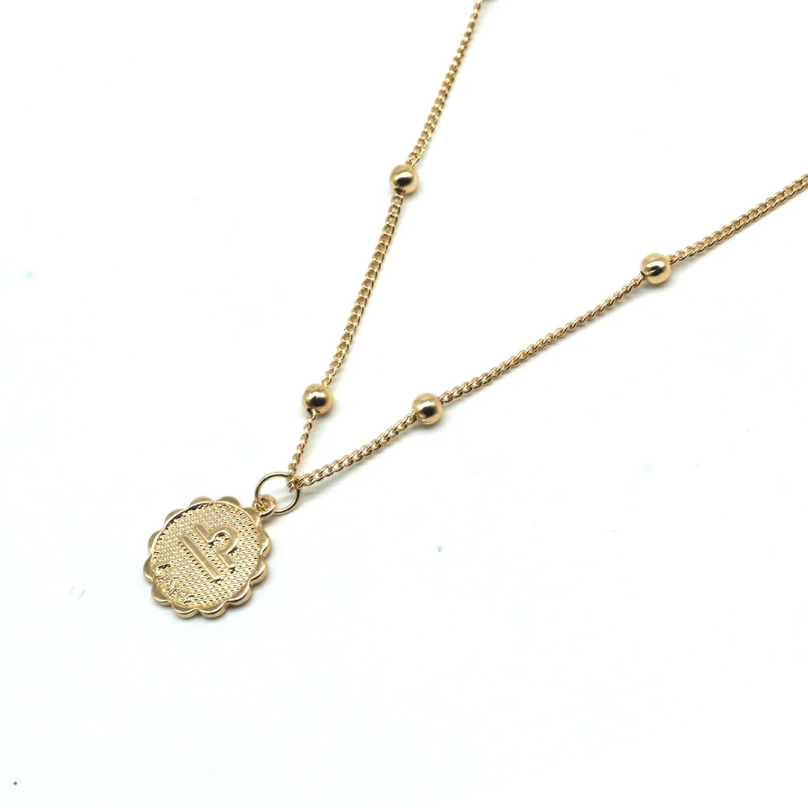 Libra Zodiac Pendant Necklace