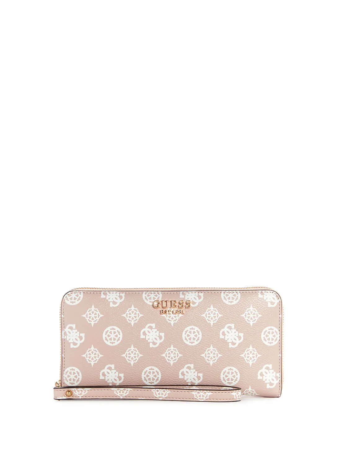 Light Rose Logo Laurel Large Wallet