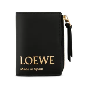 Loewe Embossed Slim Zip Wallet in Black