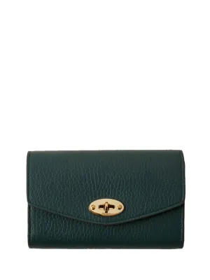 Medium Darley Wallet Heavy Grain (Mulberry Green)