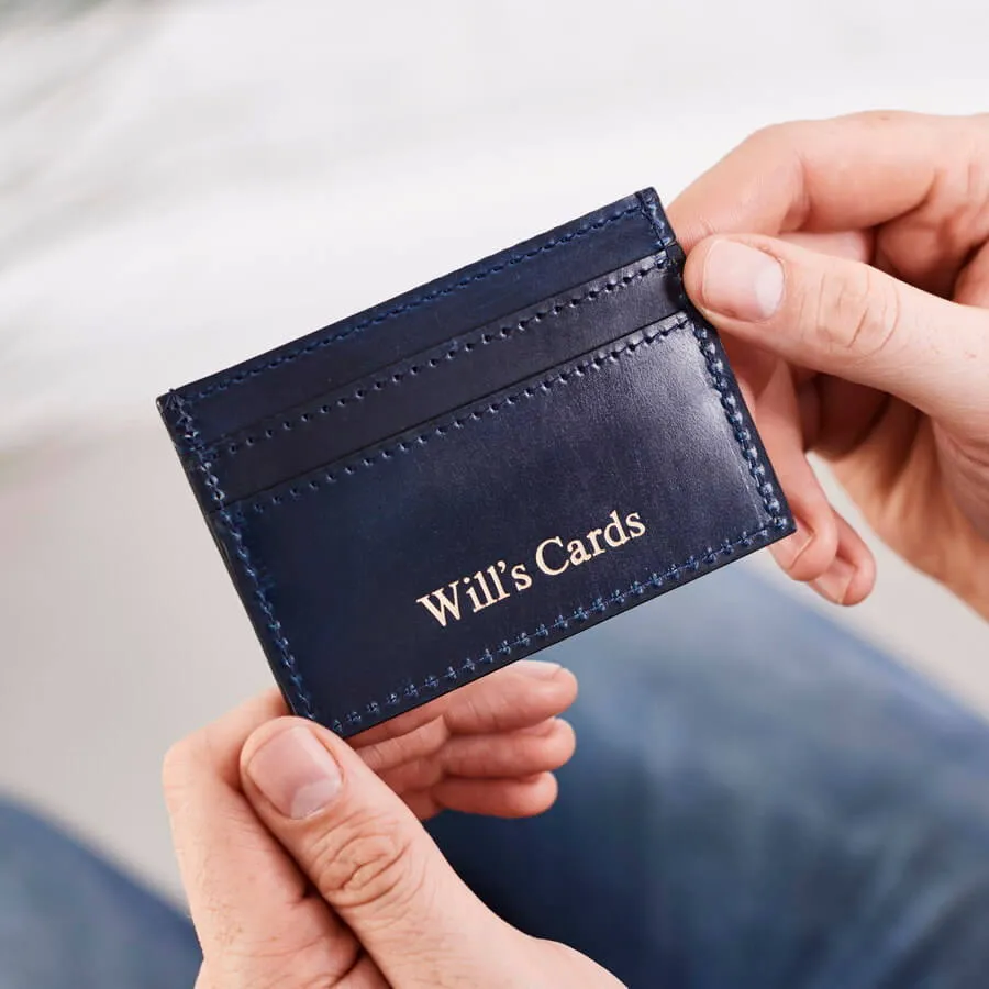 Mens Leather Credit Card Holder