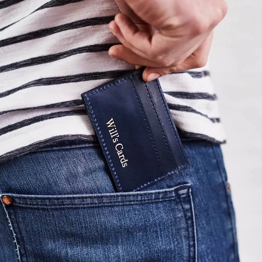 Mens Leather Credit Card Holder