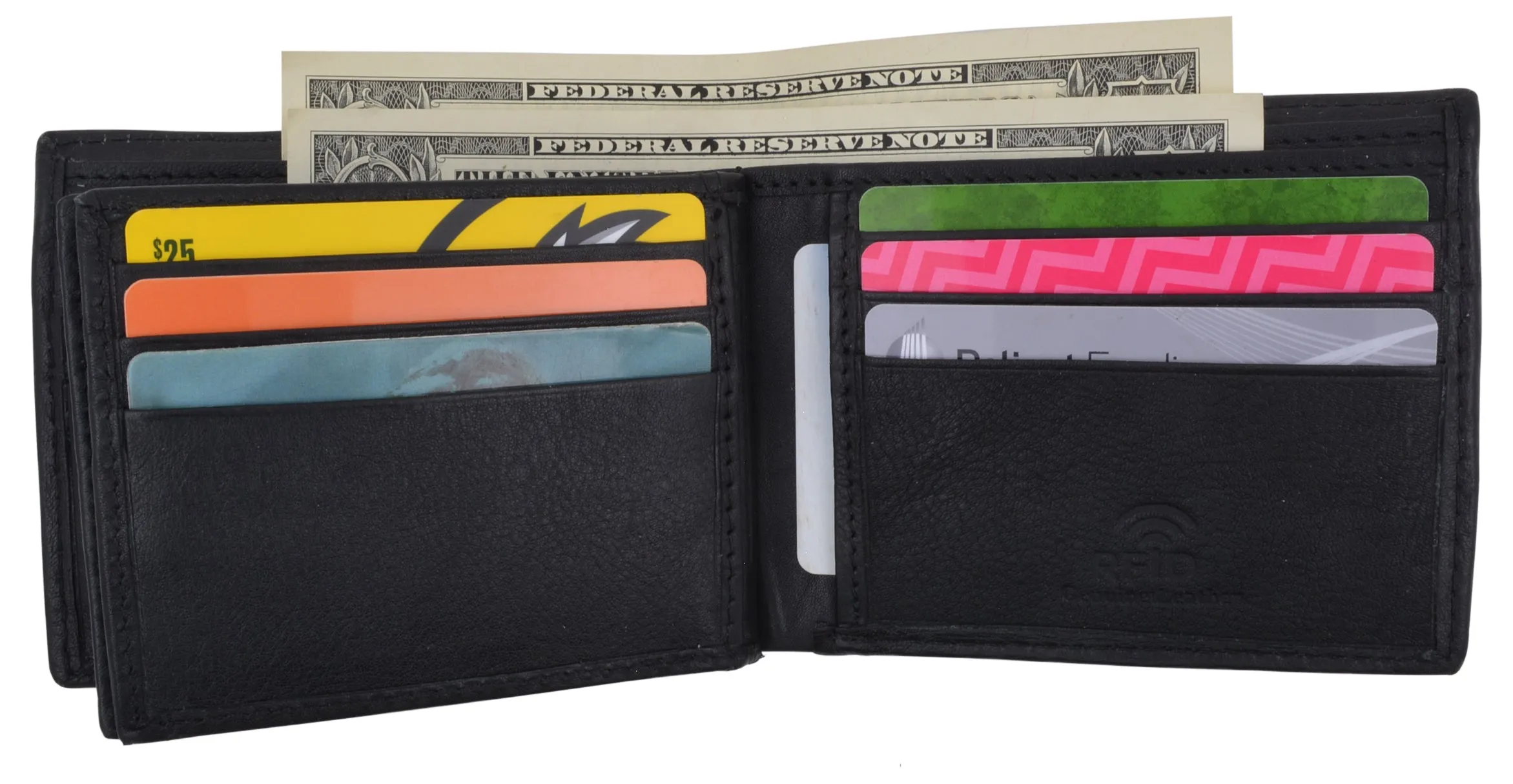 Mens Wallet RFID Blocking Multi Card ID Holder Wallets for Men Bifold Wallet