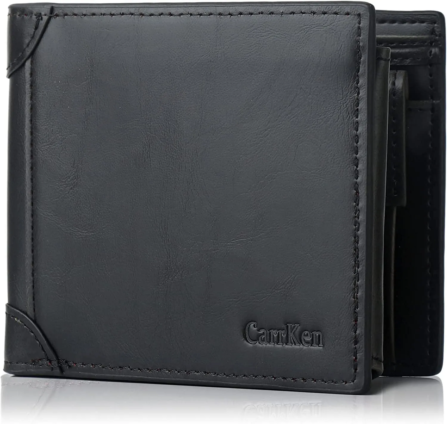 Mens Wallet Super Large Capacity Bifold RFID Blocking Wallet