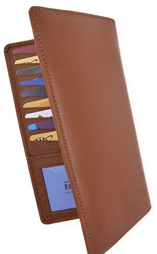 Moga Genuine Leather Men's Deluxe Bifold Multi Credit Card Case ID Wallet