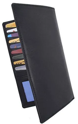 Moga Genuine Leather Men's Deluxe Bifold Multi Credit Card Case ID Wallet