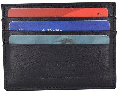 Moga Slim Leather Wallet Credit Card Case Sleeve Card Holder With ID Window