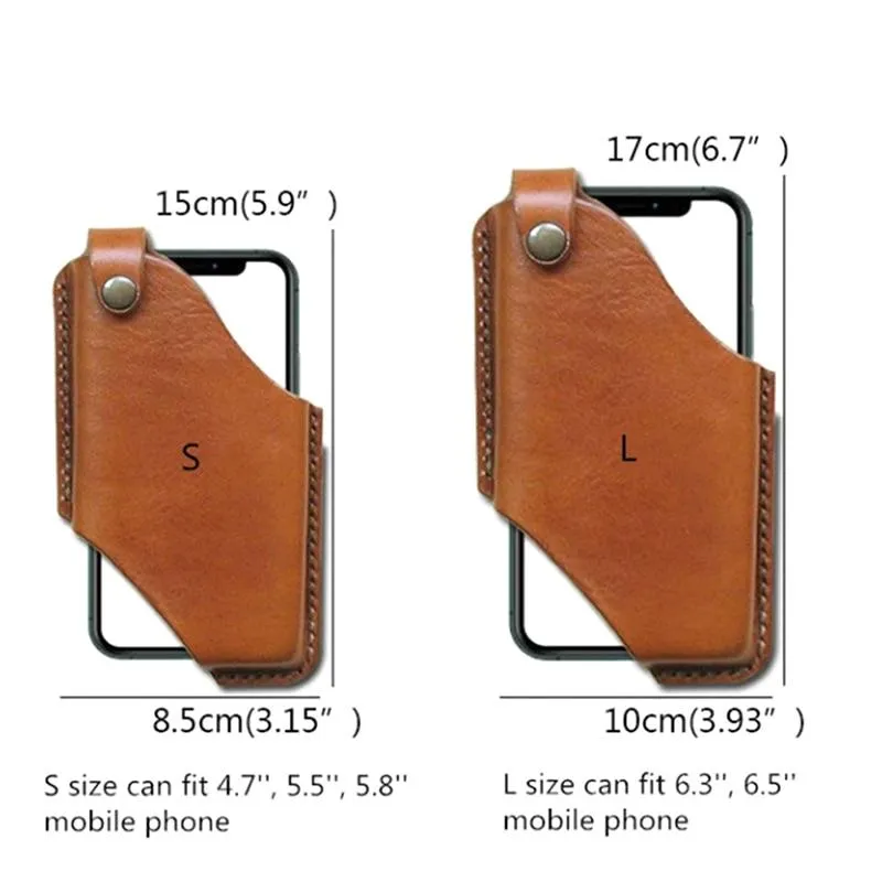 New  Men Cellphone Loop Holster Case Belt Waist Bag Props Leather Purse Phone Wallet |Phone Case & Covers