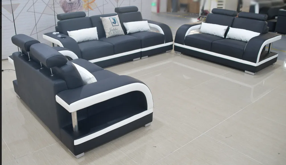 Nexso Modern Leather Sofa Set