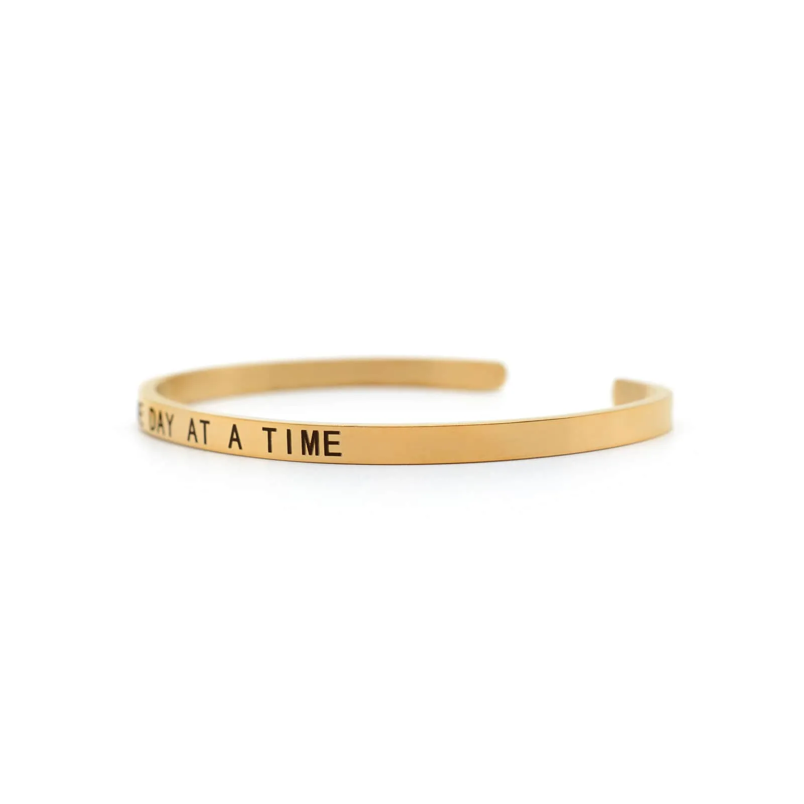 One Day At A Time Rose Gold Mantra Band