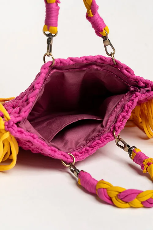 One 'O' Eight Knots Bloom T-Shirt Yarn Bag