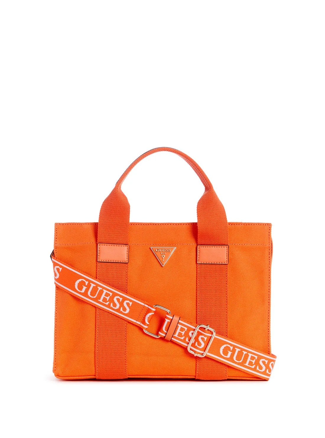 Orange Canvas Small Tote Bag