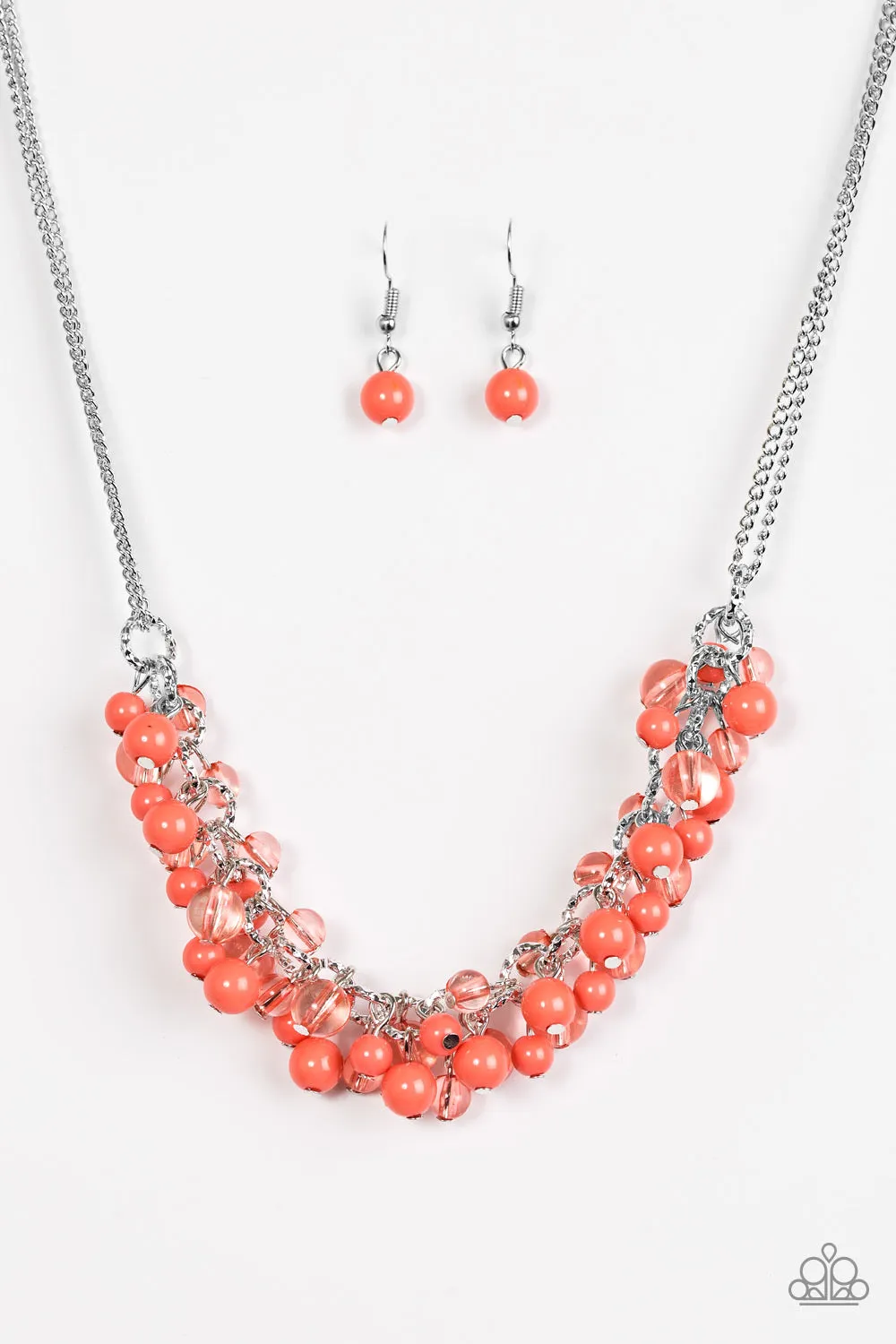 Paparazzi Accessories - Boulevard Beauty #N324 Peg - Orange Necklace