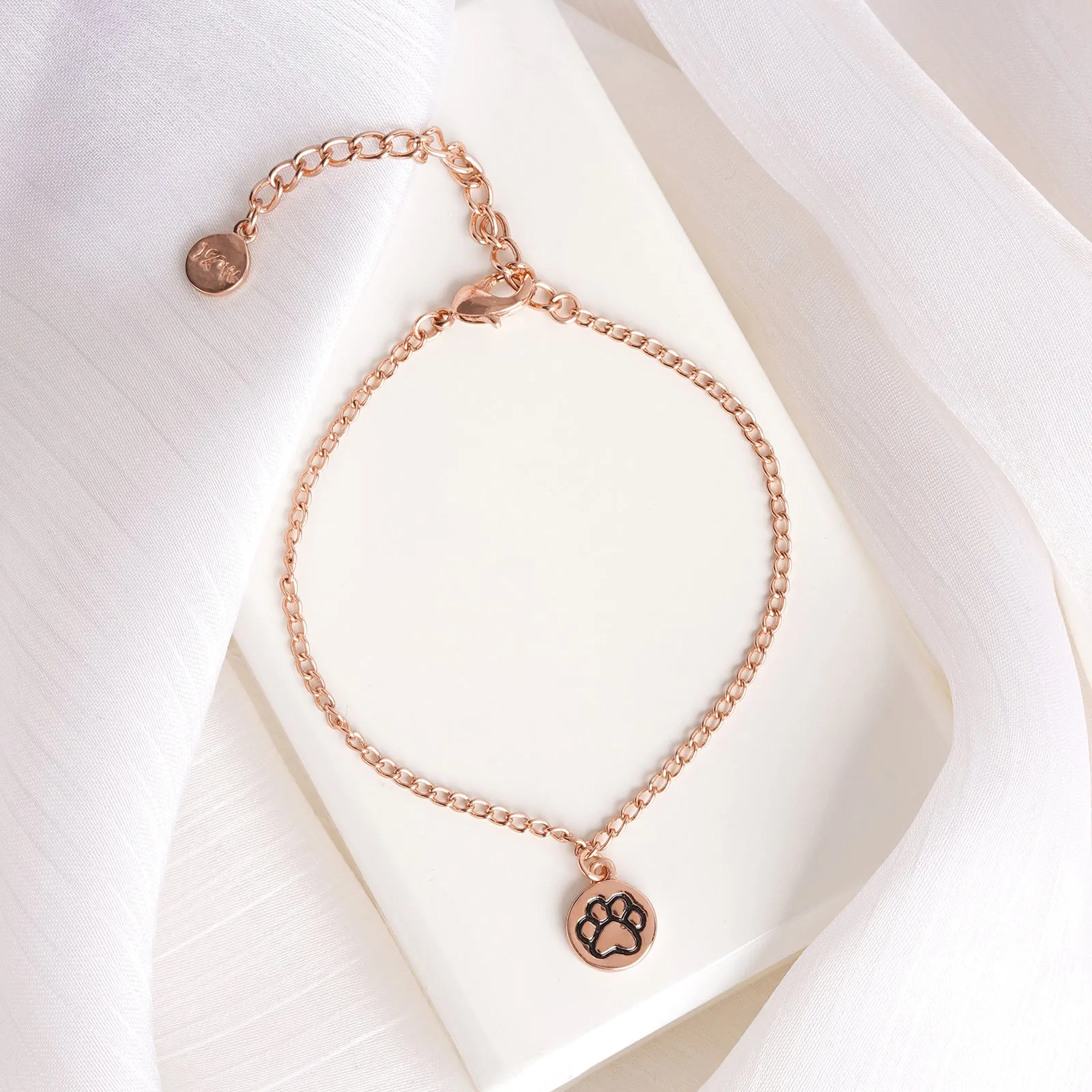 Pawsome Rose Gold Bracelet Charm