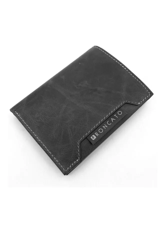 R Roncato Leather Wallet, Equipped With Spaces for Credit Cards, Documents in Card Format and Banknotes