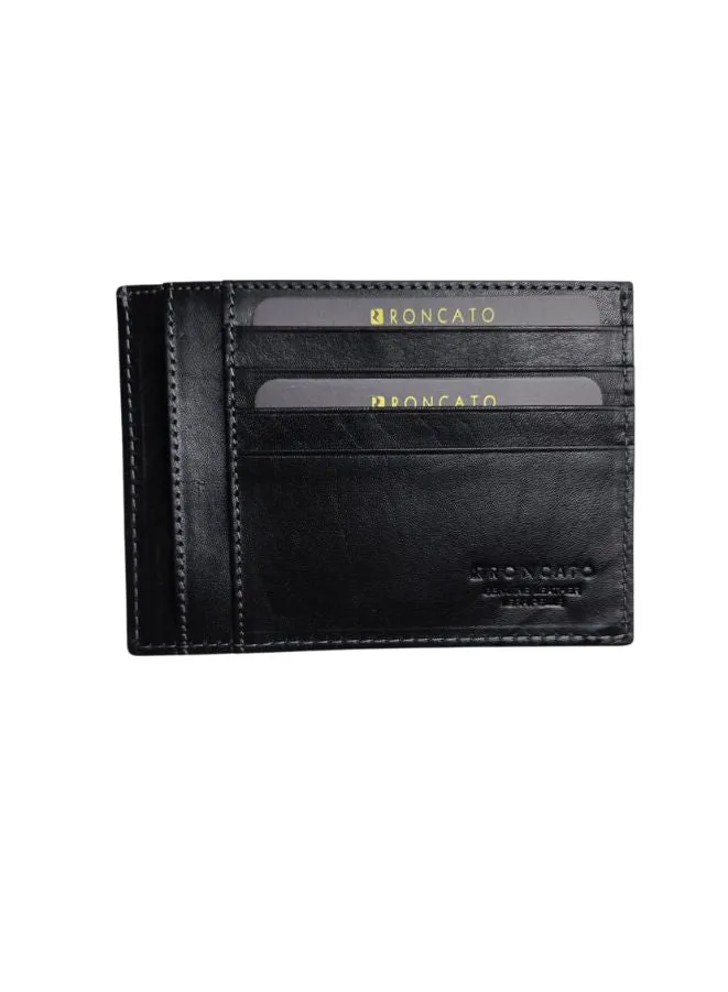 R Roncato Leather Wallet for Men – Premium Leather Wallet with Slots for Banknotes, Credit Cards & Coin Pocket