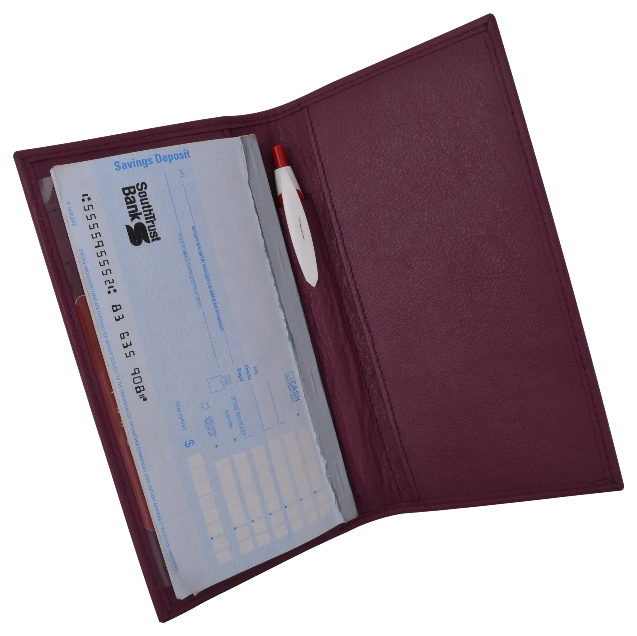 RFID Unisex Checkbook cover-Duplicate Checks Premium Soft Quality Leather