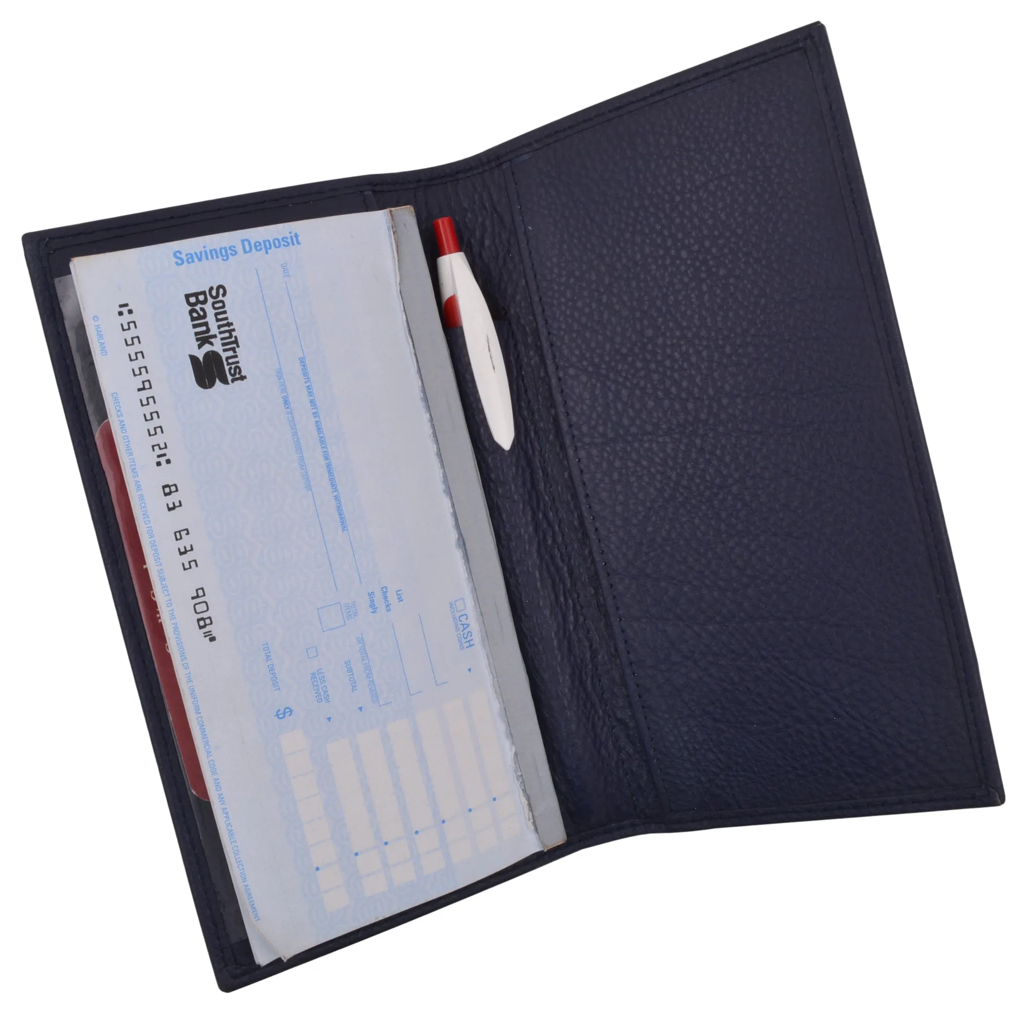 RFID Unisex Checkbook cover-Duplicate Checks Premium Soft Quality Leather