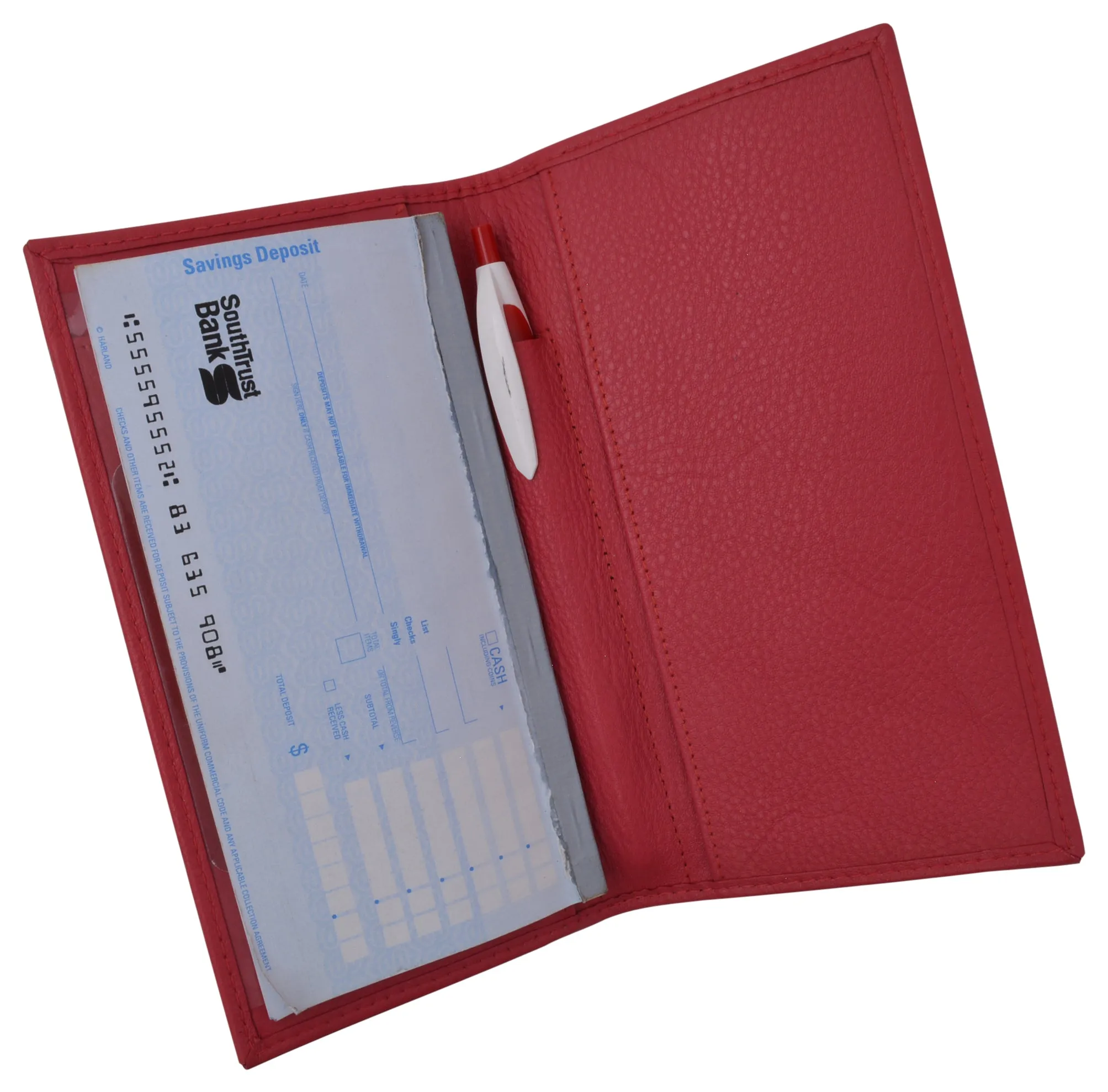 RFID Unisex Checkbook cover-Duplicate Checks Premium Soft Quality Leather