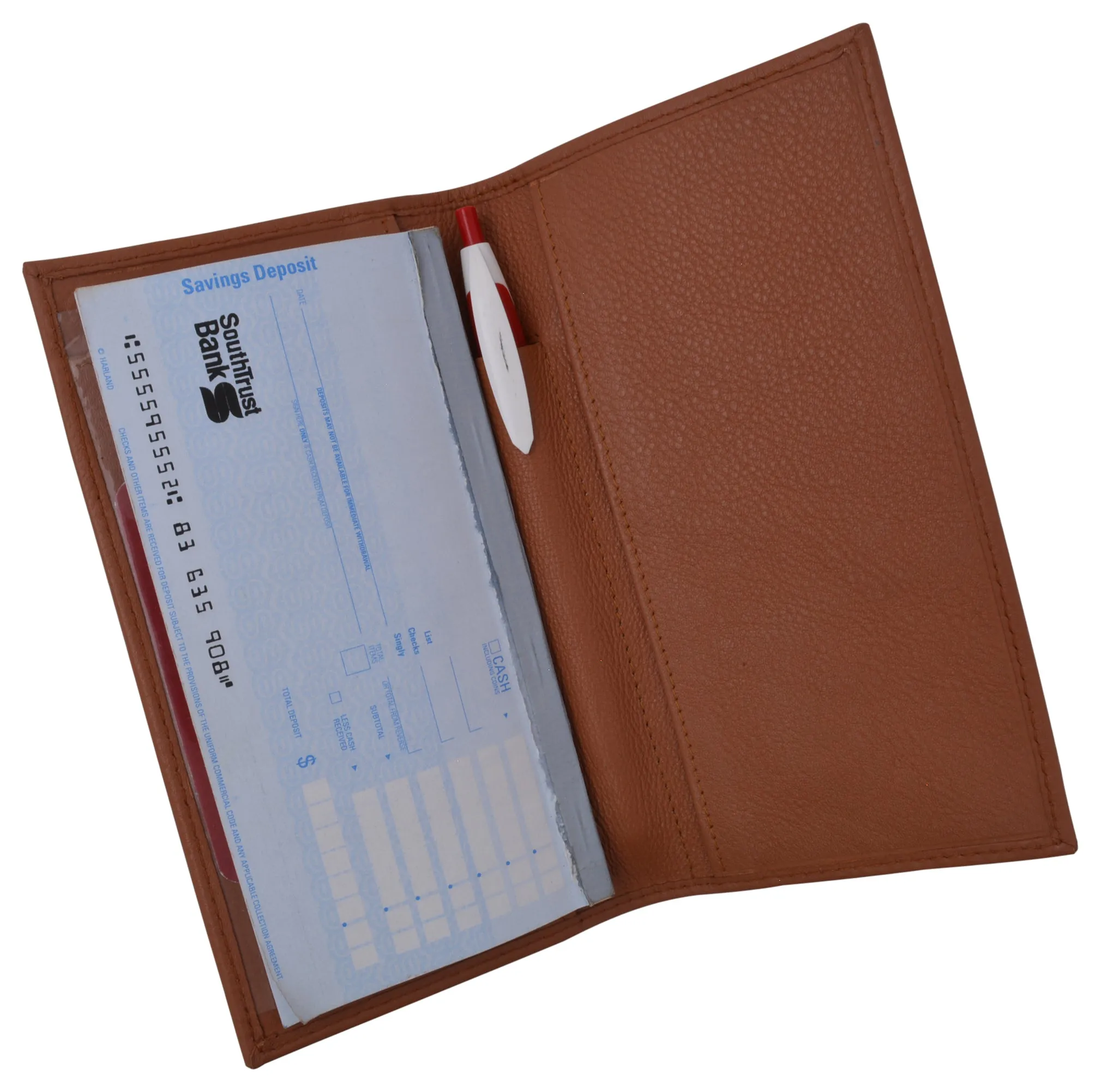 RFID Unisex Checkbook cover-Duplicate Checks Premium Soft Quality Leather