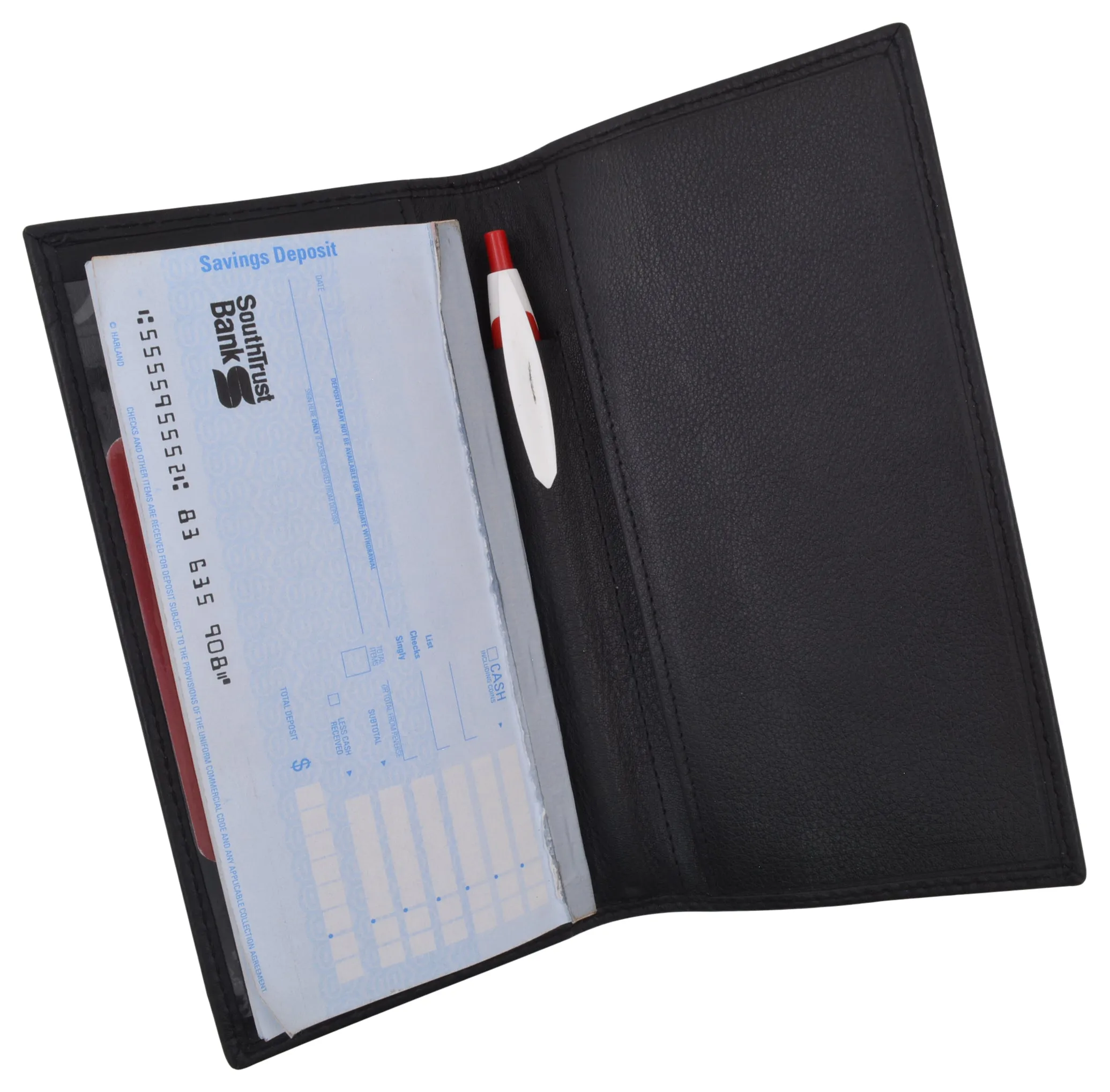 RFID Unisex Checkbook cover-Duplicate Checks Premium Soft Quality Leather