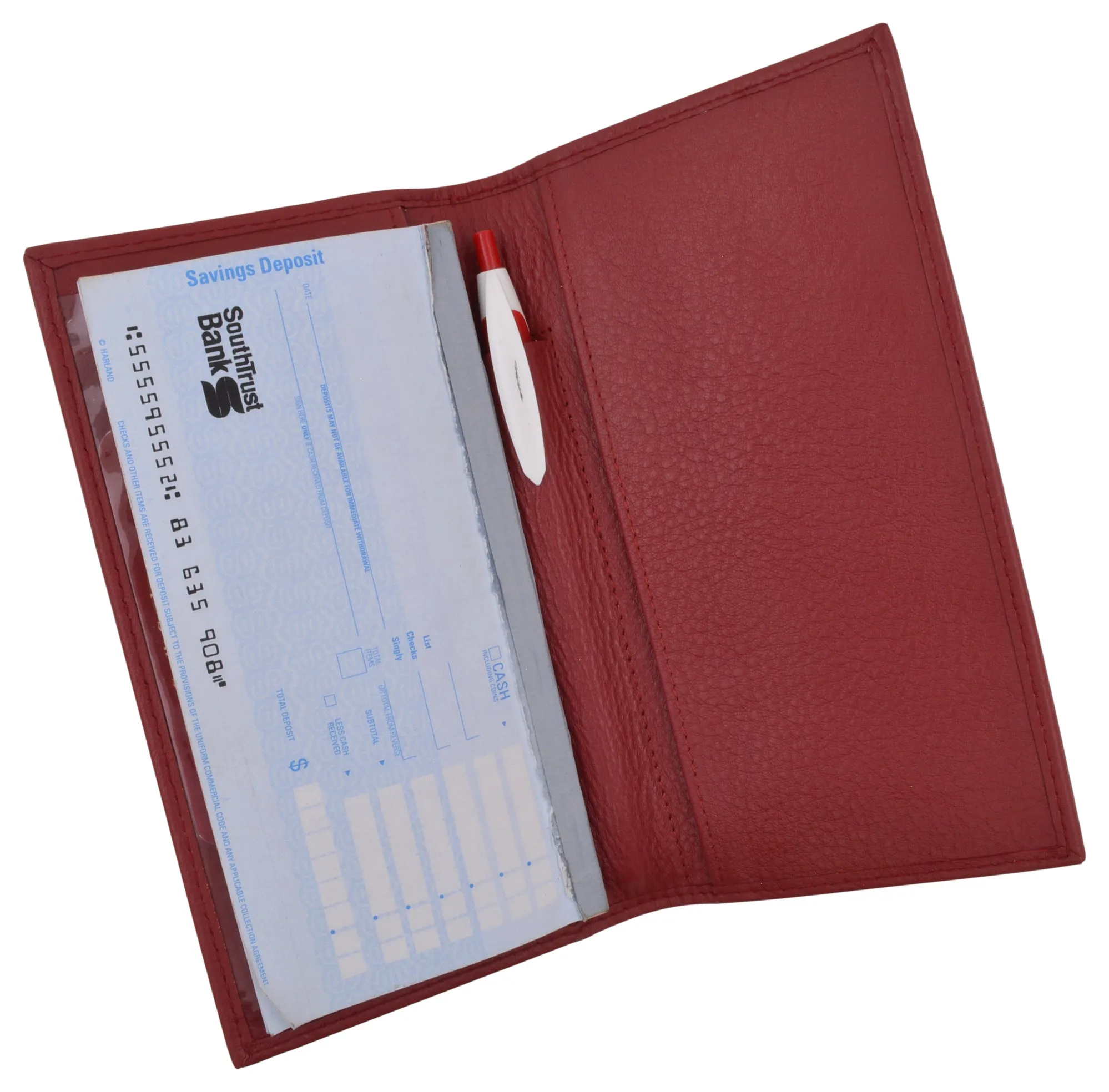 RFID Unisex Checkbook cover-Duplicate Checks Premium Soft Quality Leather