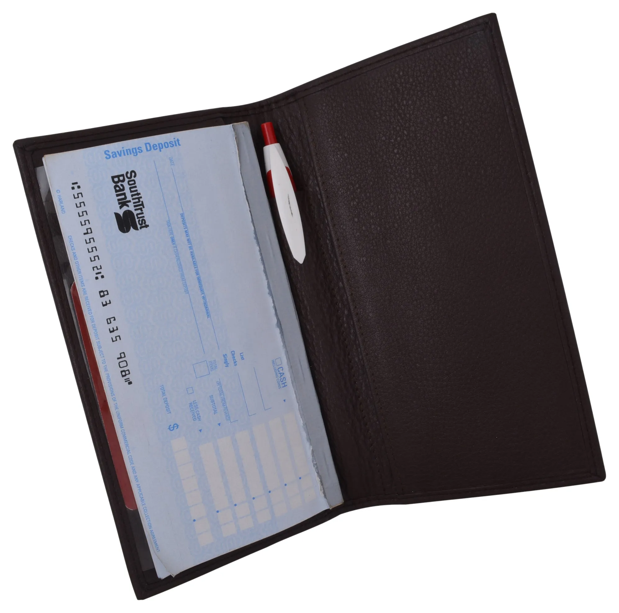 RFID Unisex Checkbook cover-Duplicate Checks Premium Soft Quality Leather