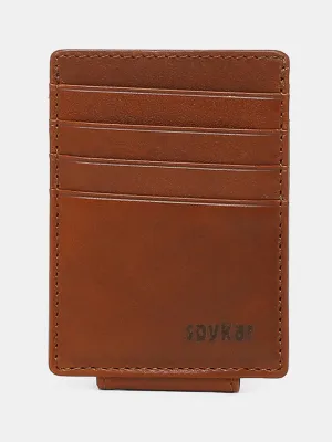 Spykar Men Cognac Leather Money Clips