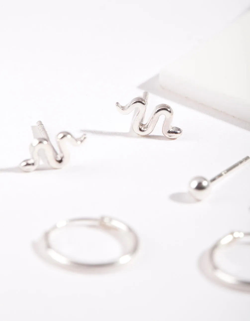 Sterling Silver Snake Earring Pack