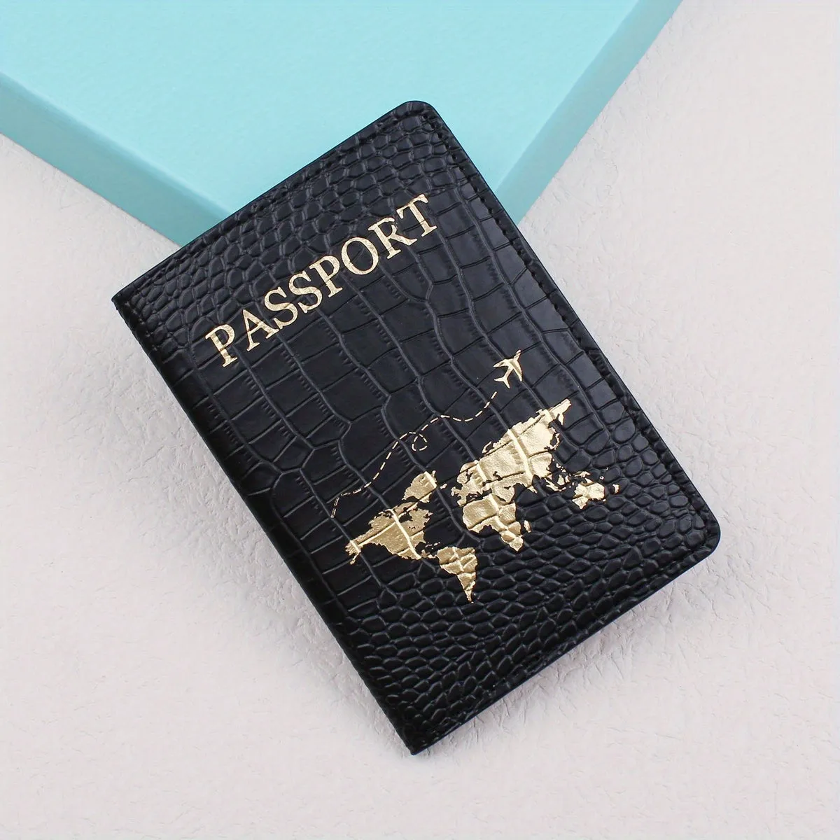 Stylish Crocodile Print Passport Holder for Fashionable Travelers