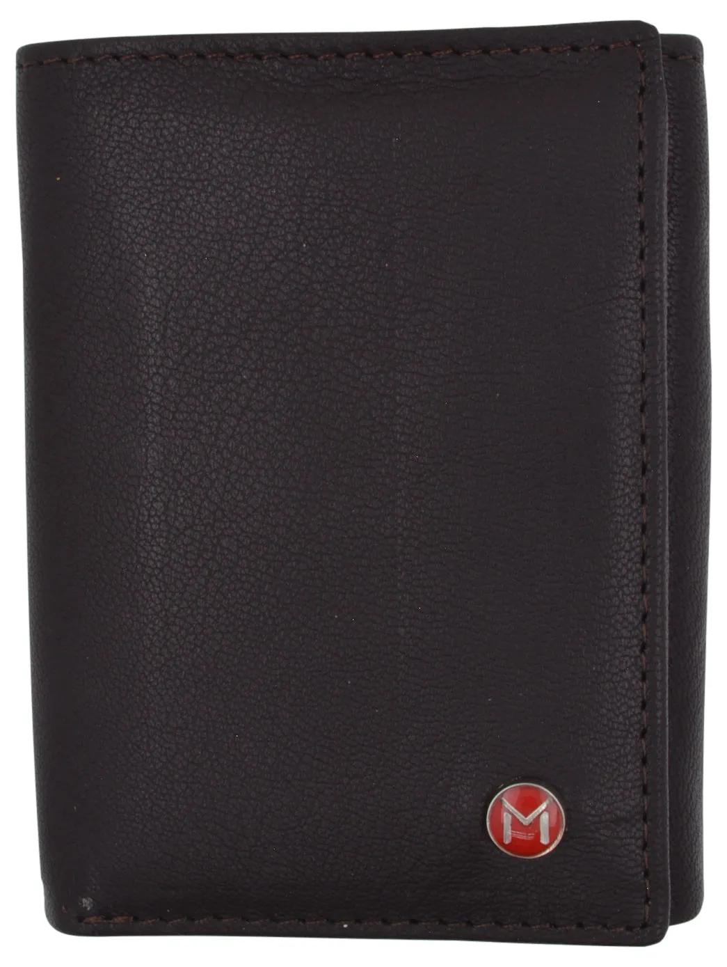 Swiss Marshall Mens Trifold Wallet RFID Blocking Genuine Leather Bifold ID Window