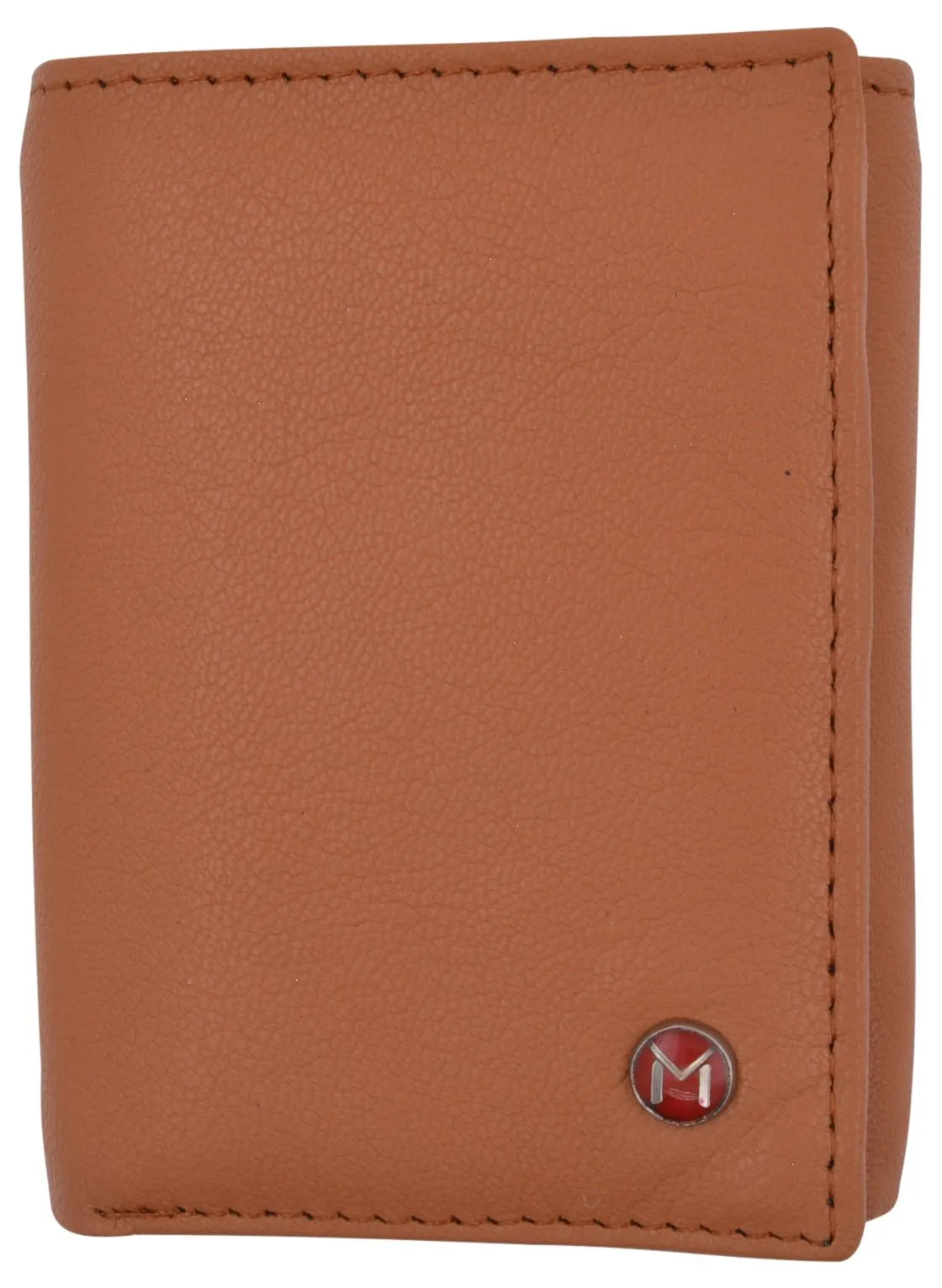 Swiss Marshall Mens Trifold Wallet RFID Blocking Genuine Leather Bifold ID Window