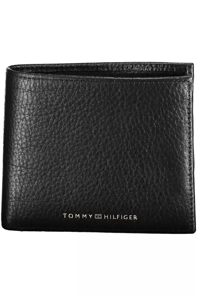 Tommy Hilfiger Black Leather Men Wallet