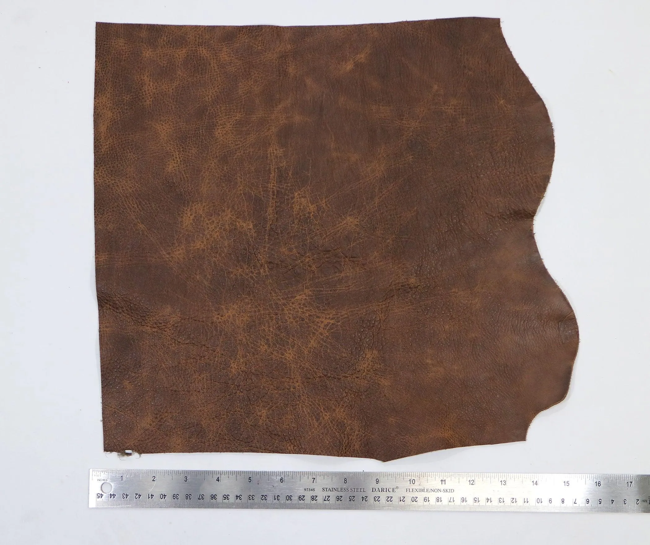 Upholstery Leather Remnants, Premium Mixed Browns