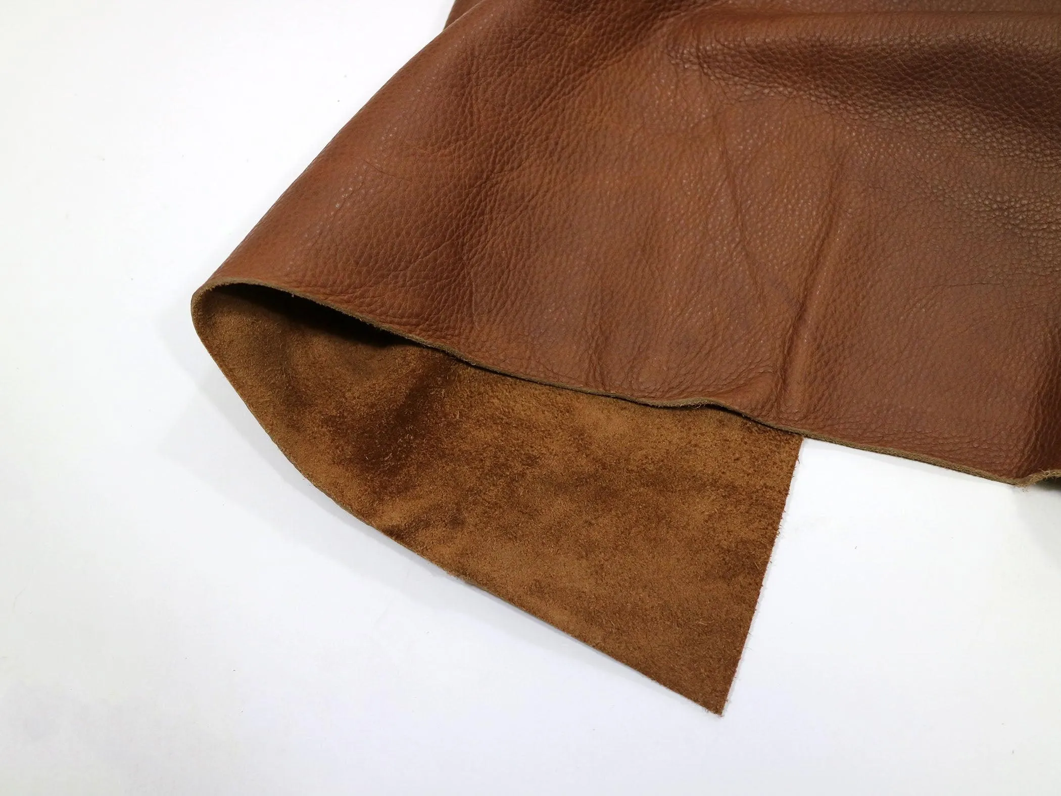 Upholstery Leather Remnants, Premium Mixed Browns