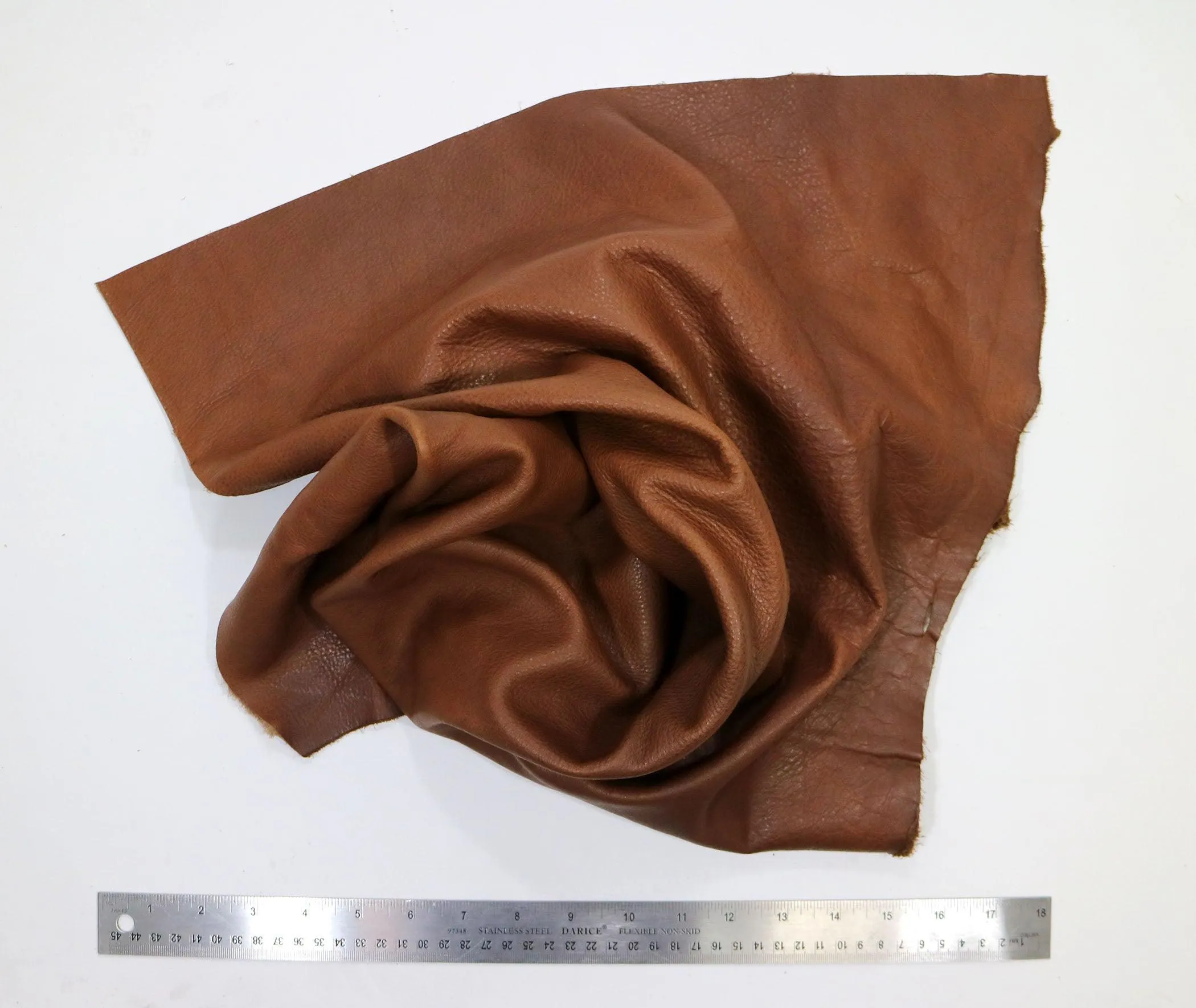 Upholstery Leather Remnants, Premium Mixed Browns