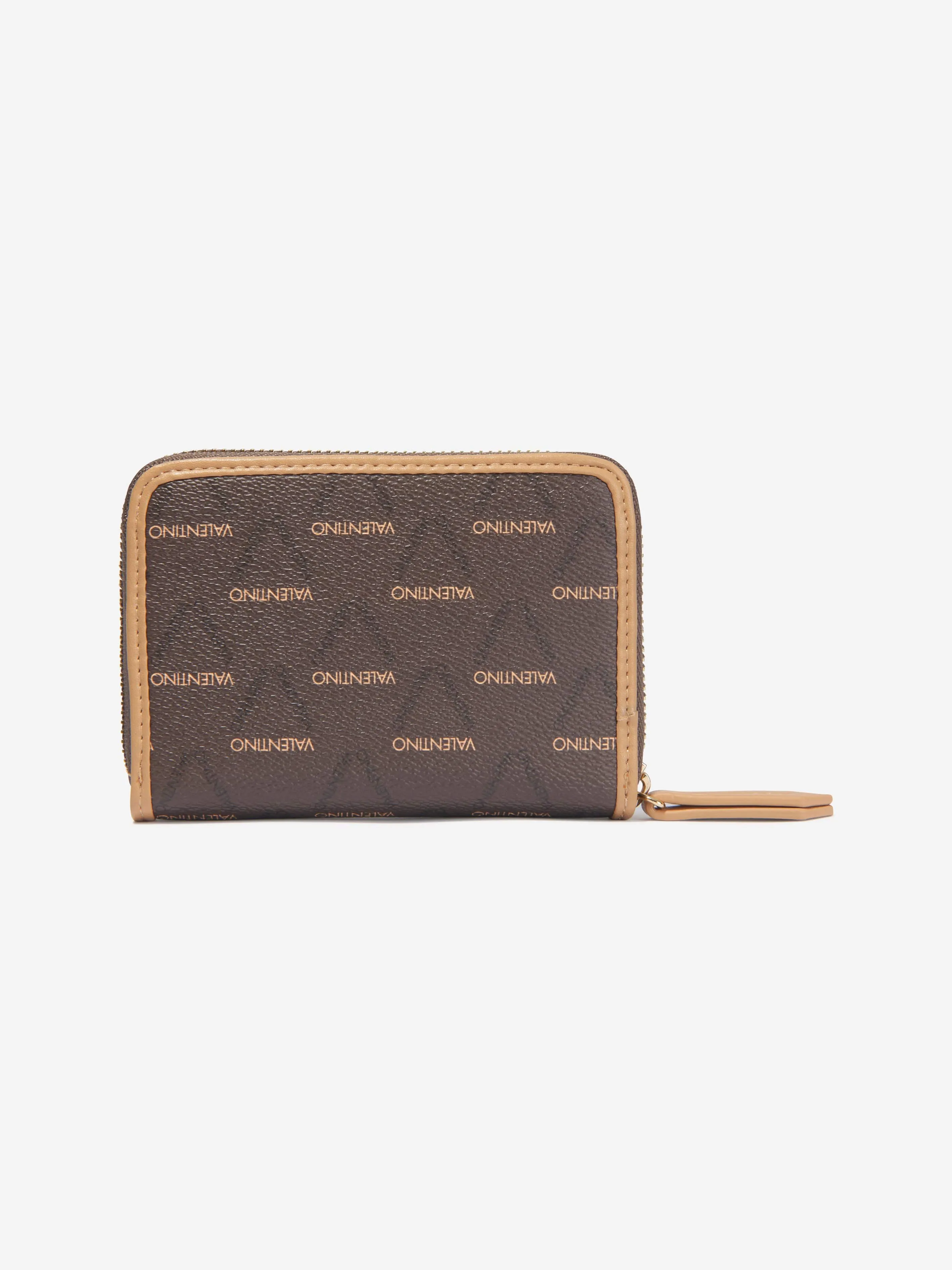 Valentino Girls Zip Around Wallet in Brown